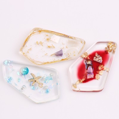 Special design Natural C shape resin Cabochon