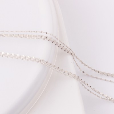 Latest Exquisite pendant necklace silver chain jewellery long chain jewelry