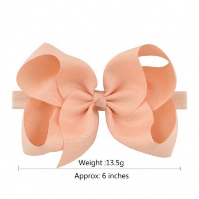 6inches oversized bow elastic hair band kids customize headdress