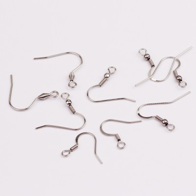 wholesale stainless steel earrings findings hook earwires for jewelry making