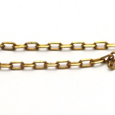 brass 5mm curb link chain oval chain