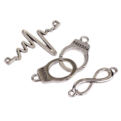 handcuffs jewelry connectors charms bracelet clasp for jewelry making