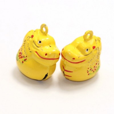 yellow imperial dragon school brass jingle bell