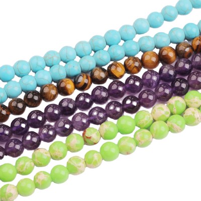 amethyst regalicate malaysian jade red agate tiger's eye gemstone beads