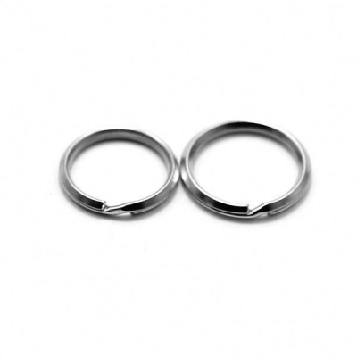 18mm Small zinc alloy key split ring flat key ring