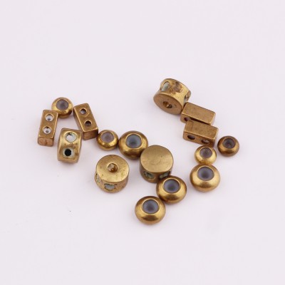 brass bead with silica gel different beads for jewellery making