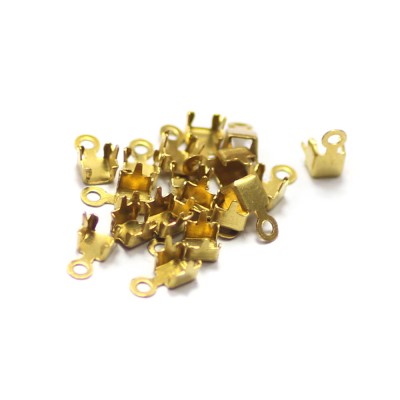 city gold jewellery online shopping claw chain end 6mm brass cord tip jewellery findings