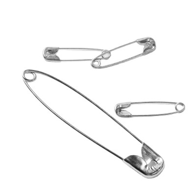 2018 fashion cheap metal simple safety pin in clothing or bag