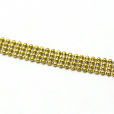 4 strand 1.5mm bead colored metal ball chain brass cheap ball chains